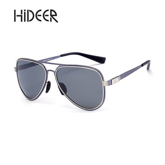 HiDEER Pilot Sunglasses Men Women 2018 Polaroid Fashion Casual Glasses Eyewear Alloy Frame Travel Fishing Sunglass AE-18FP019