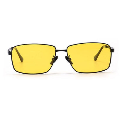 HiDEER Night Driving Sunglasses Women Men Rectangle Fashion Yellow Glasses Women Men Goggle Eyewear Travel Sunglass AE-18FP026